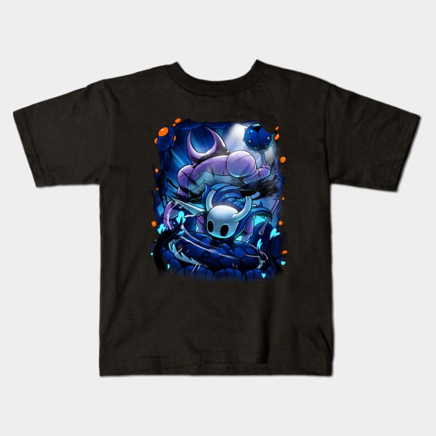 Knight Of Hallownest Kids T-Shirt by BrunoMota